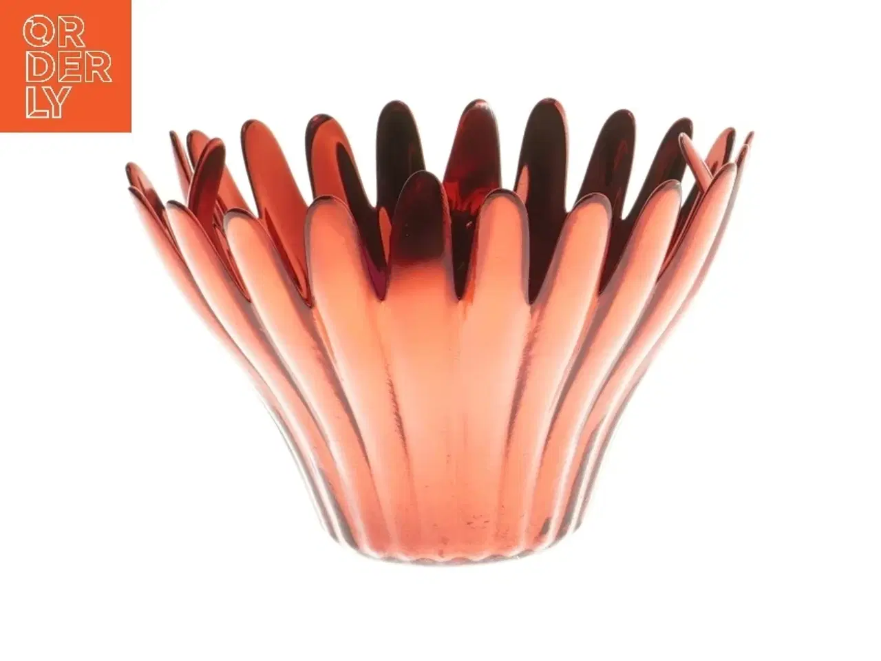 Billede 1 - Rød glasvase Krifon fra Krifon (str. 13,5 cm)