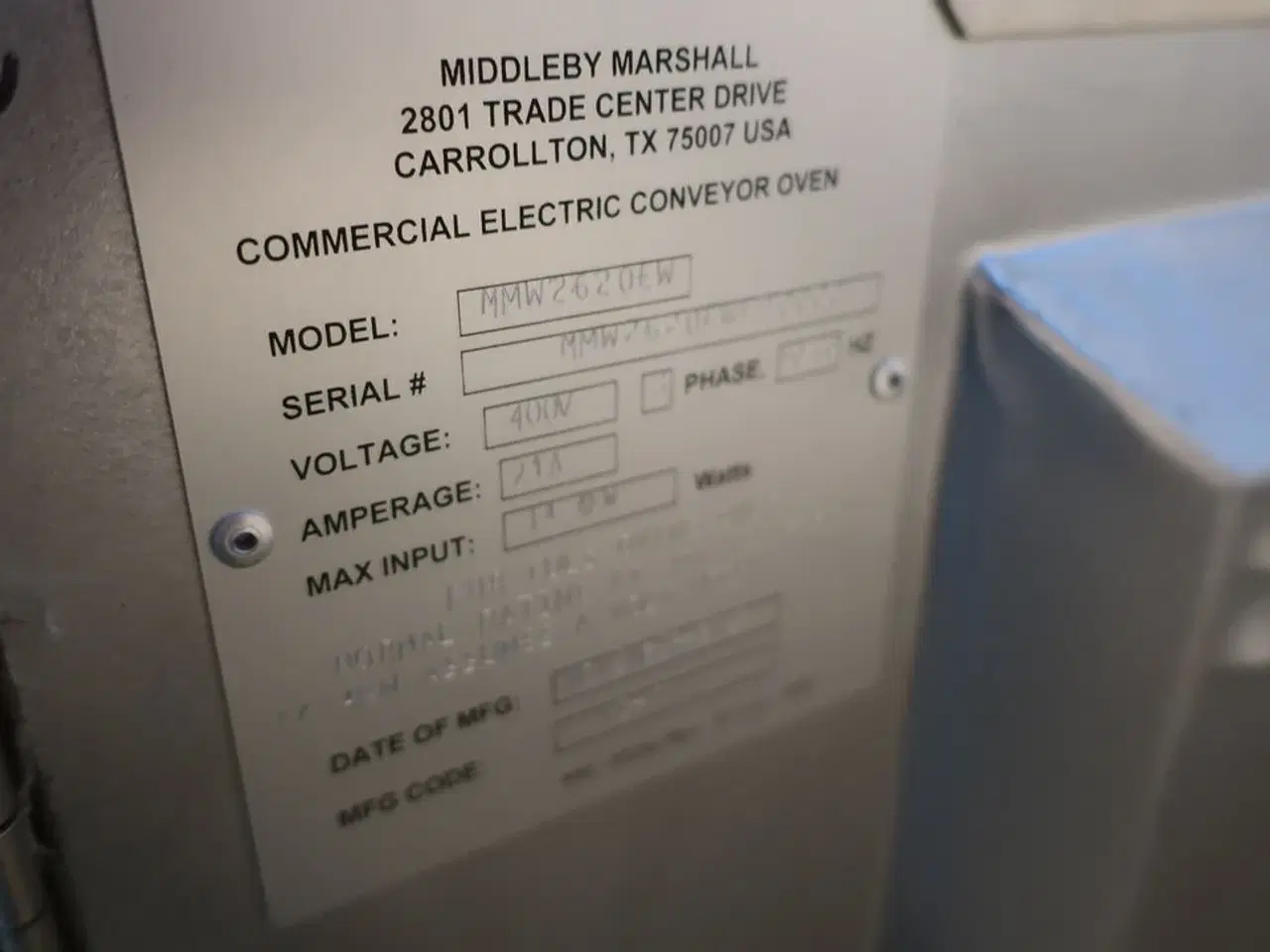 Billede 5 - Dobbelt båndovn MIDDLEBY MARSHALL MMW2620EW