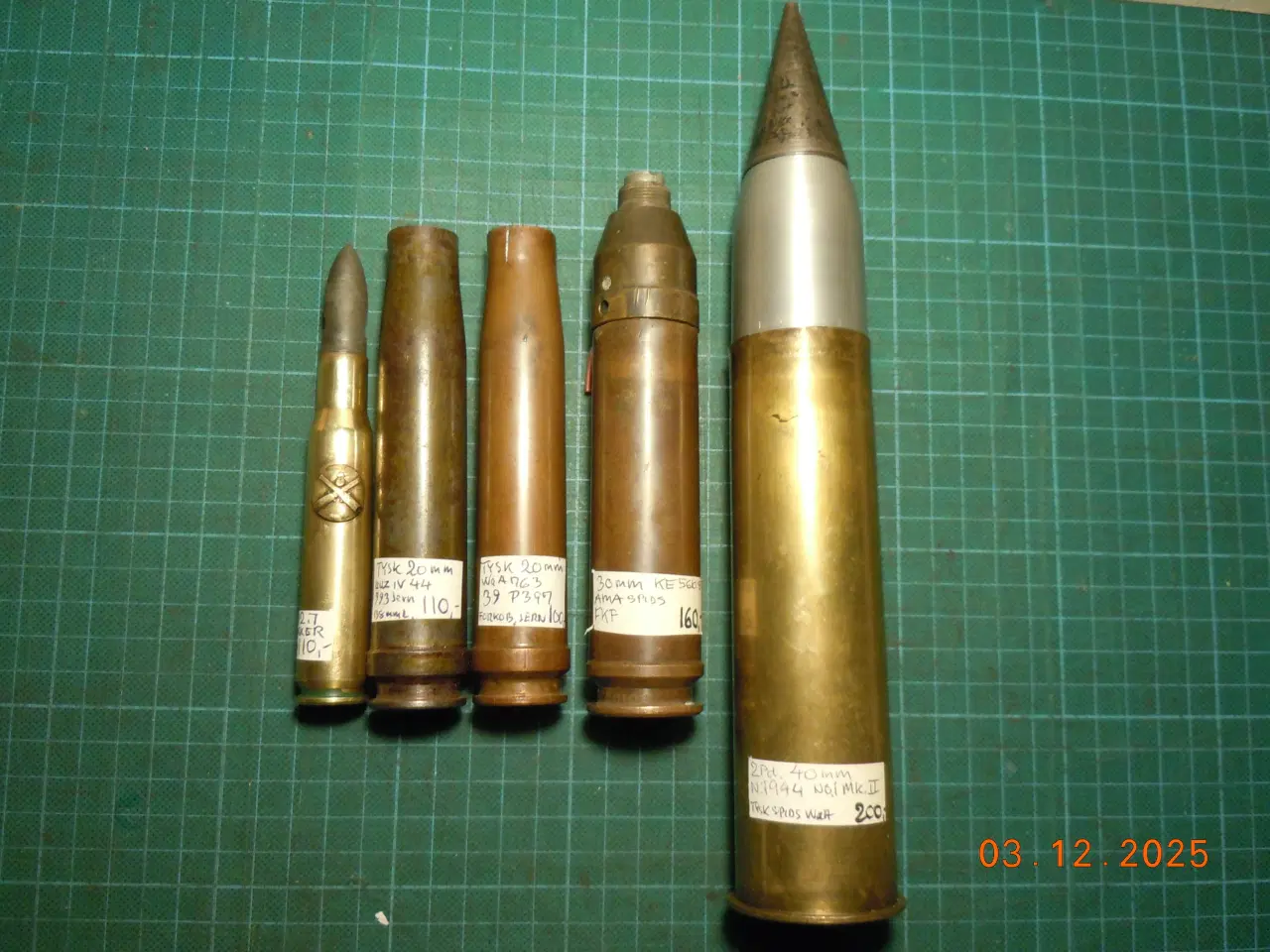 Billede 11 - Granathylstre 20-40mm 2. V.K. M.v.