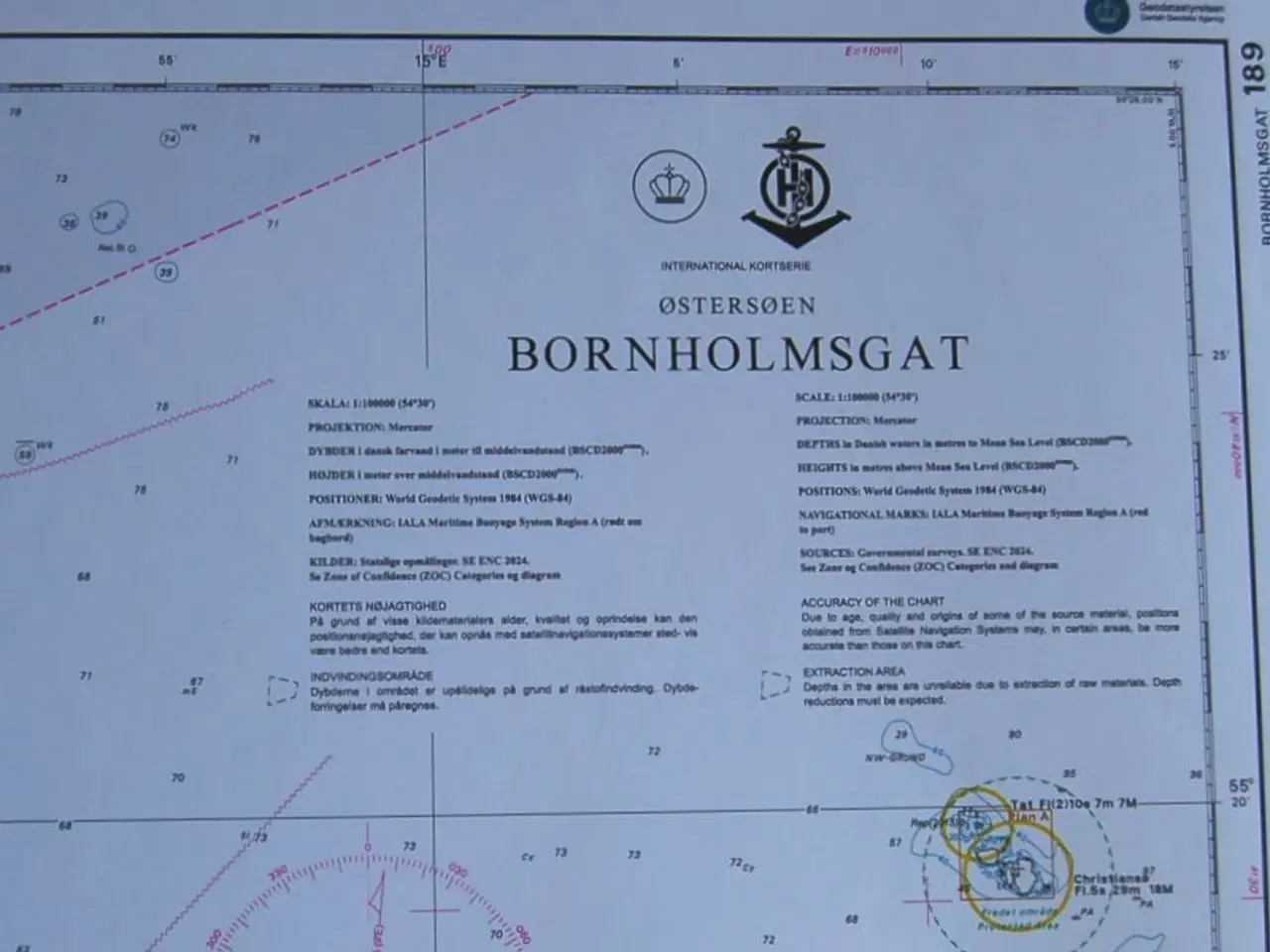 Billede 3 - Dansk Søkort  189 Bornholmsgat