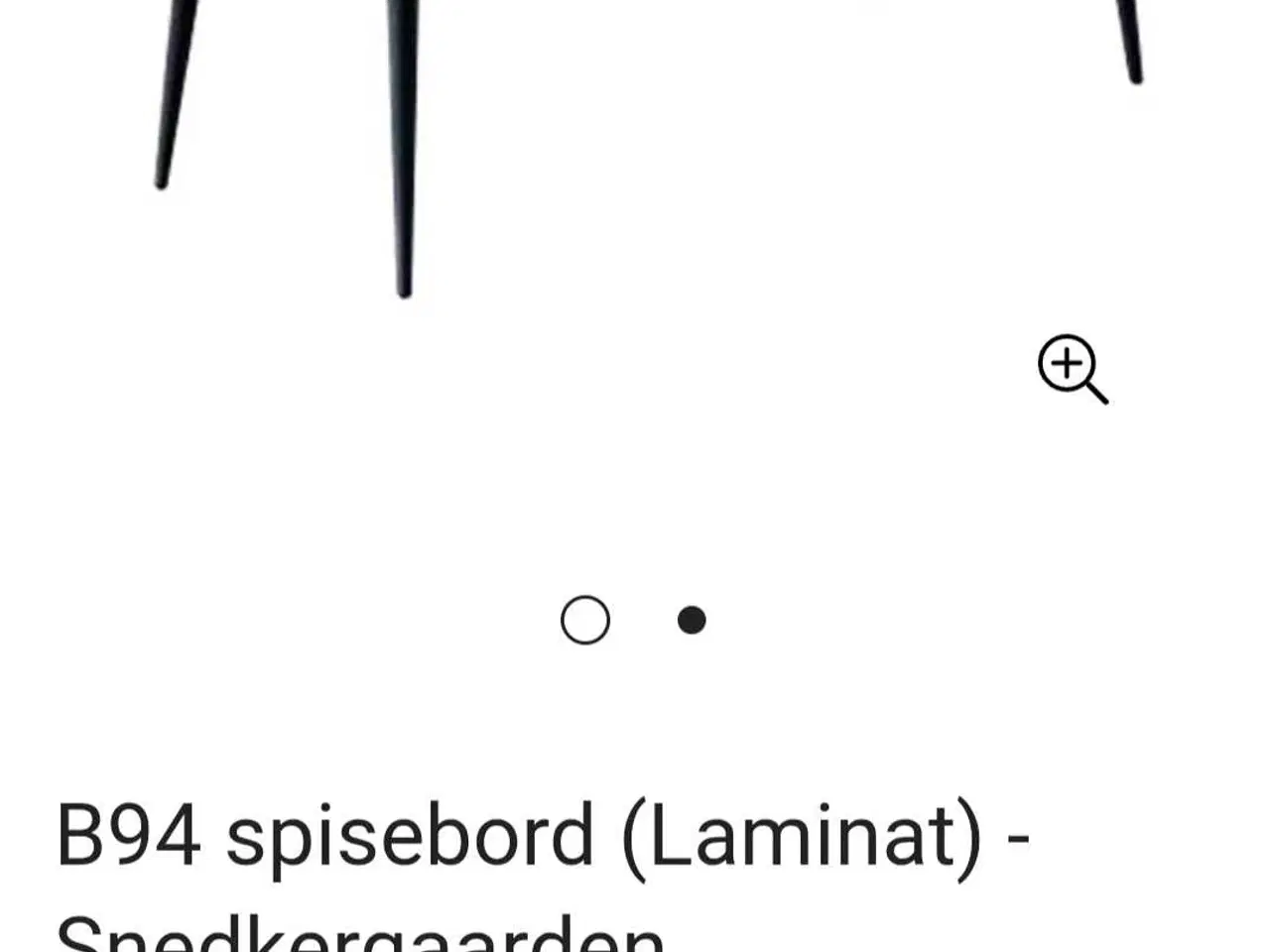 Billede 1 - Snedkergården spisebord næsten ubrugt