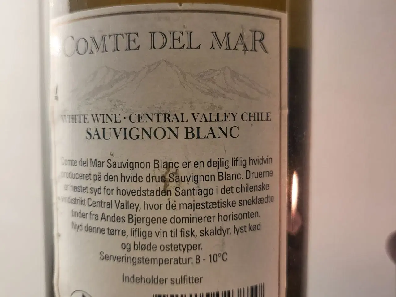 Billede 2 - CM Comte Deel Mar, sauvignon blanc, Chile, hvidvin