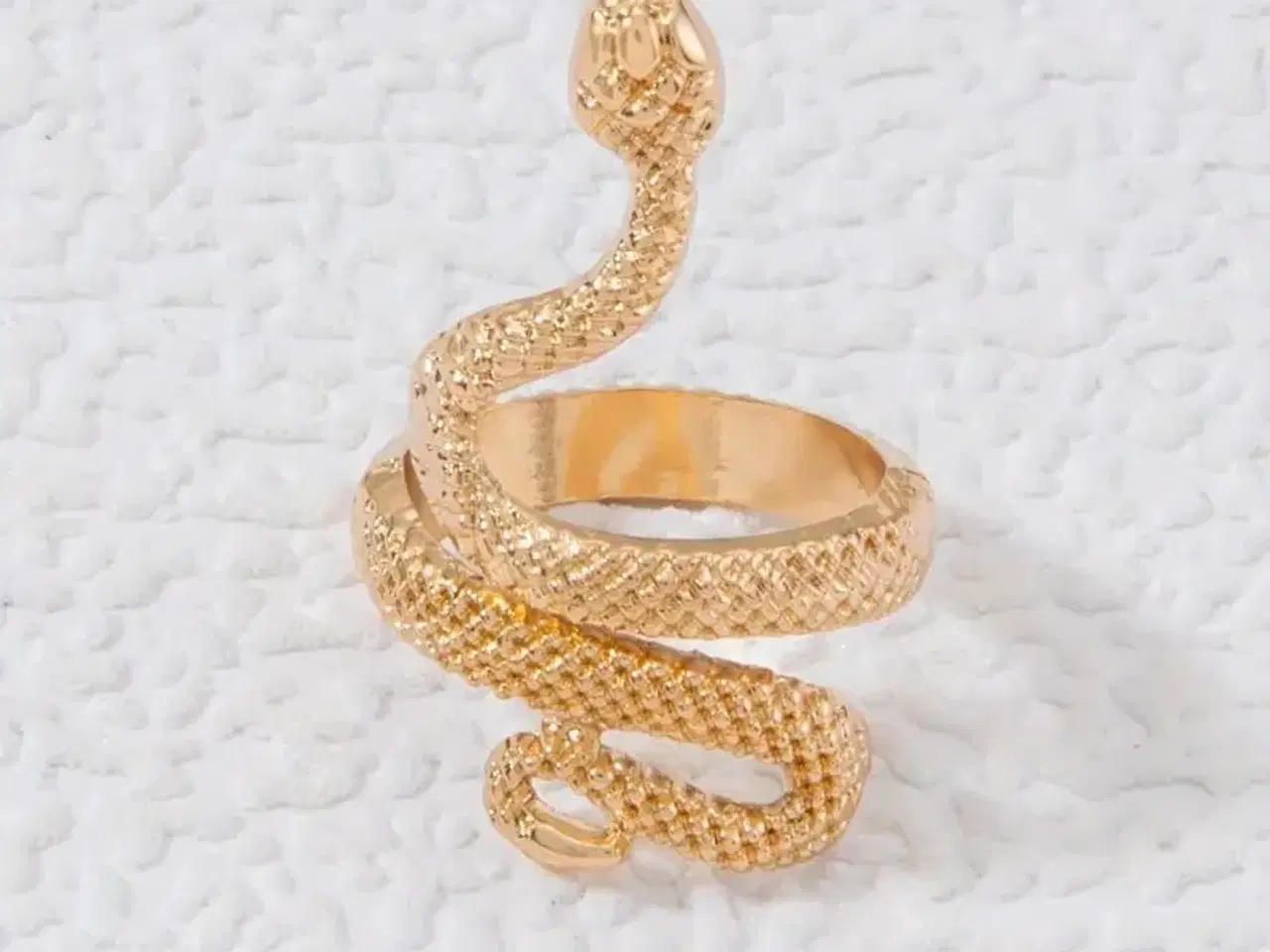 Billede 1 - * Fed fingerring udformet som en slange