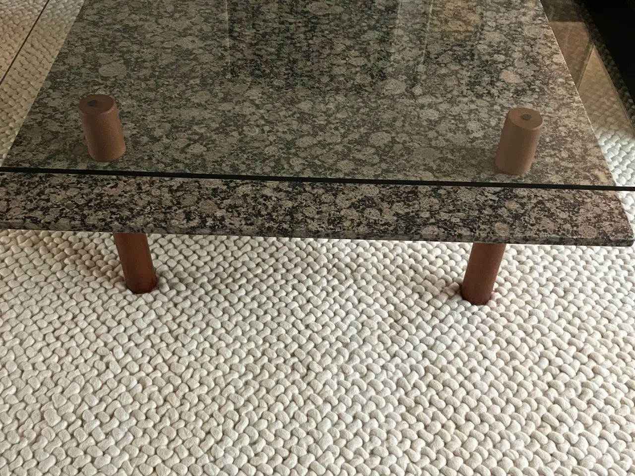 Billede 1 - Sofabord glas/ granit 