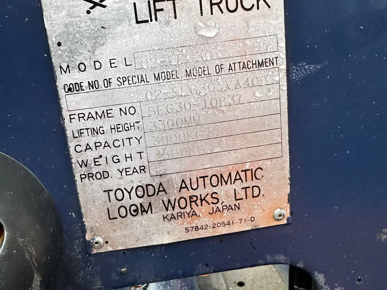 Billede 5 - Toyota gas gaffeltruck