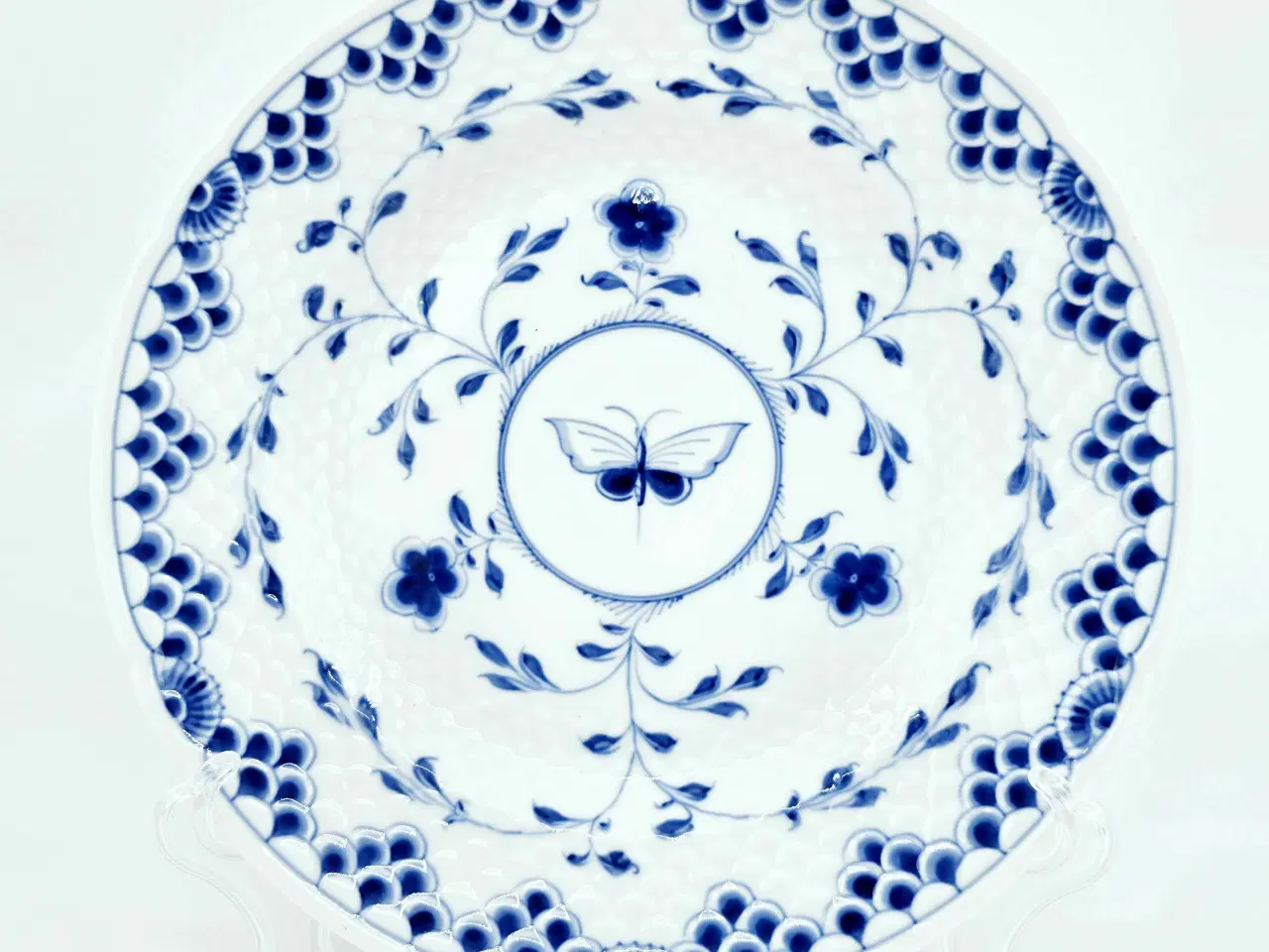 Billede 1 - Dickens Sommerfugl Middagstallerken Porcelæn 