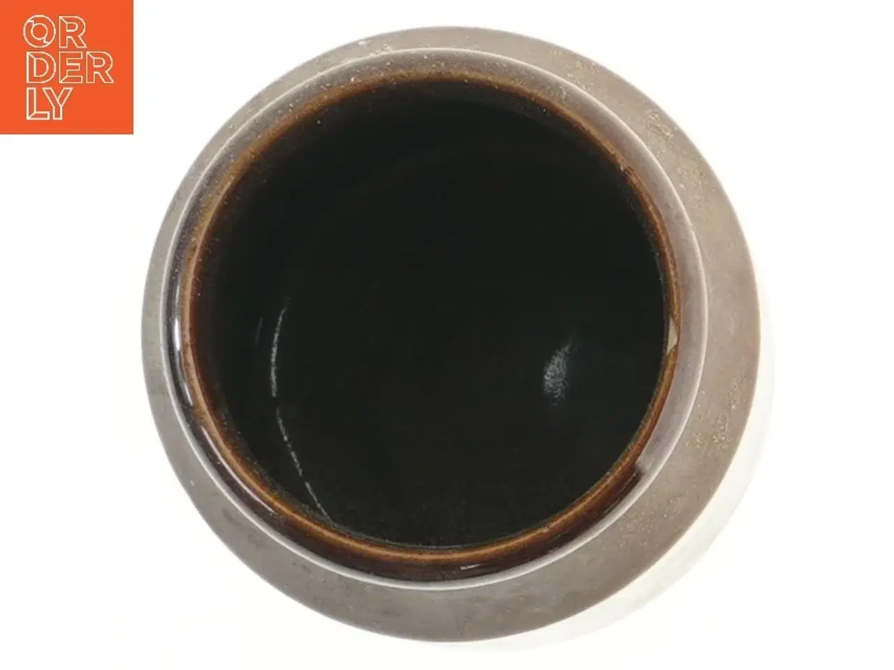 Billede 2 - Keramikkrukke med tekst (str. Ø 10x15 cm)