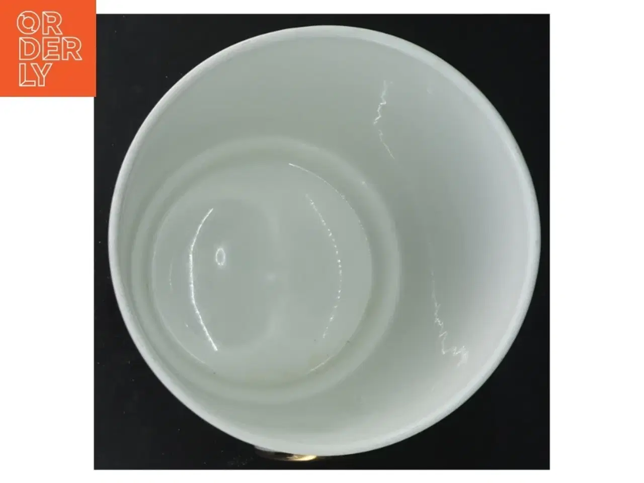 Billede 4 - Porcelænskop med blomster og guldkant fra Weisswasser (str. Ø. 14 cm)