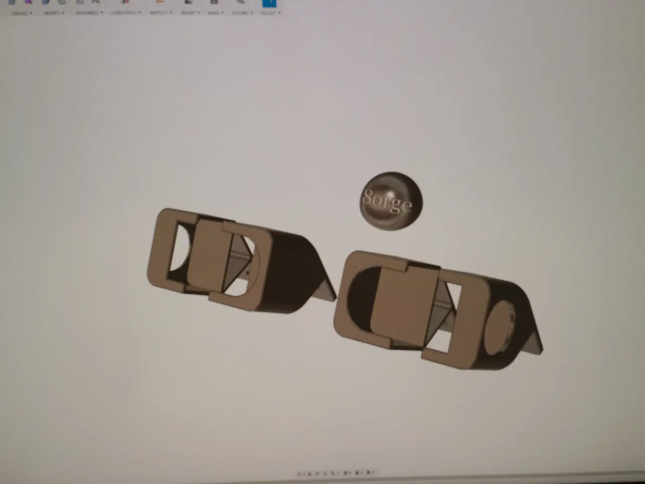 Billede 4 - Stikdåse Bord Holder ( vinklet udgave ) - 3d print