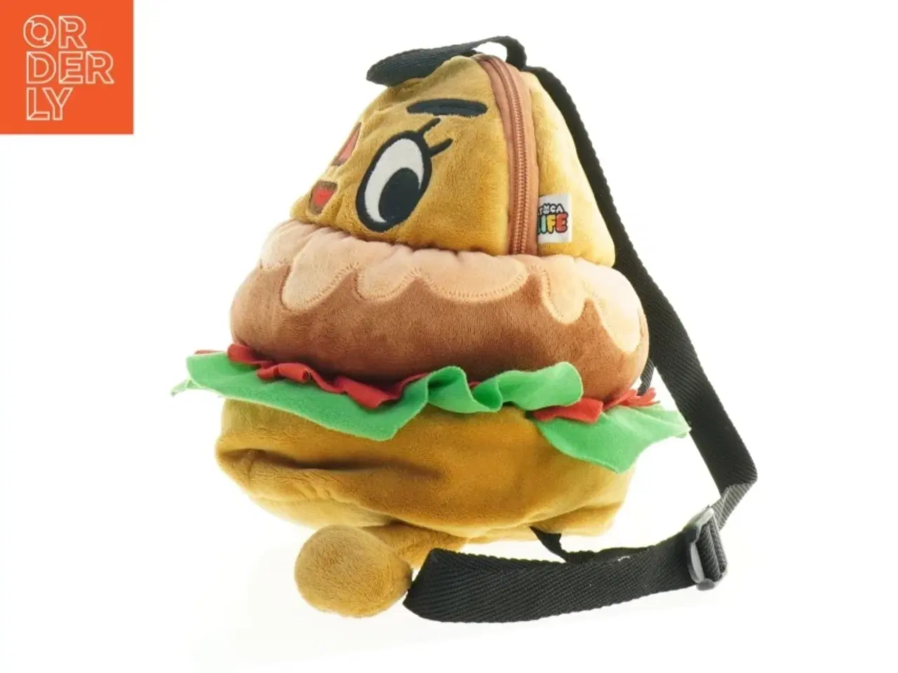 Billede 1 - Toca Boca Børne rygsæk formet som hamburger (str. 20 x 24 cm)