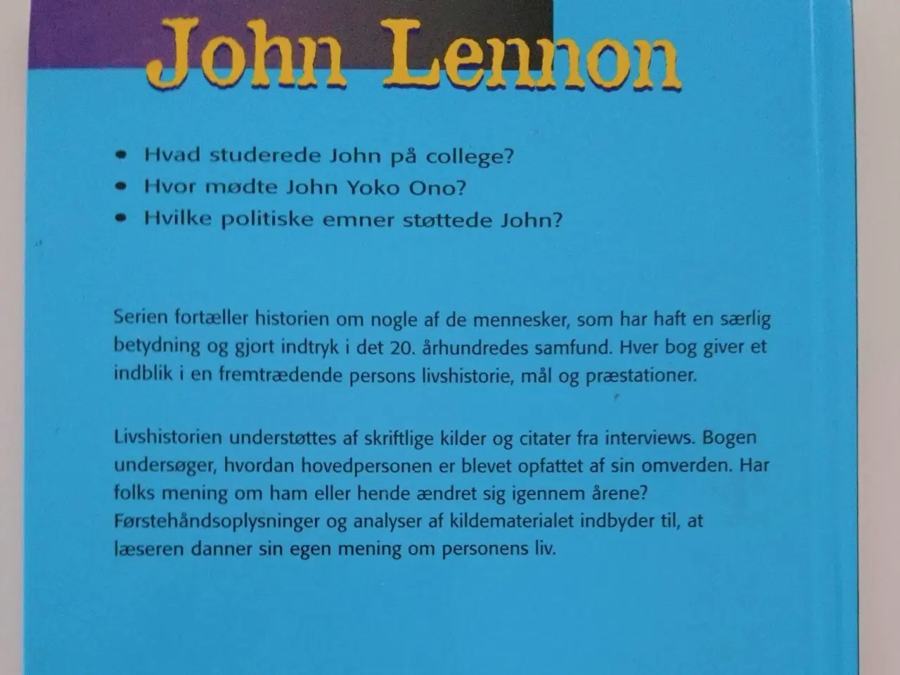 Billede 2 - John Lennon af Paul Dowswell