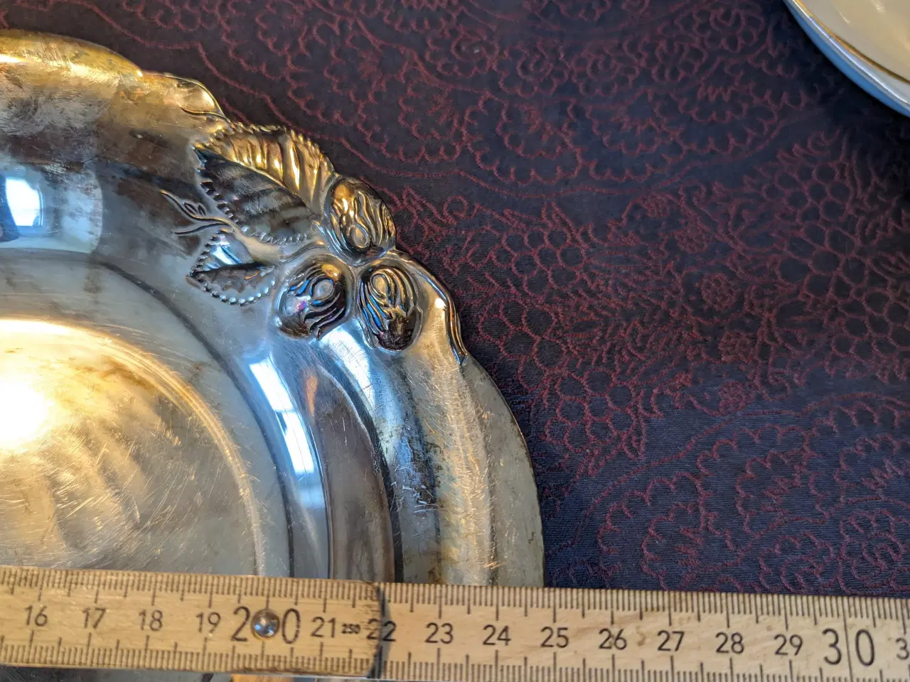 Billede 4 - 2 smukke skåle / fade i sølvplet.
