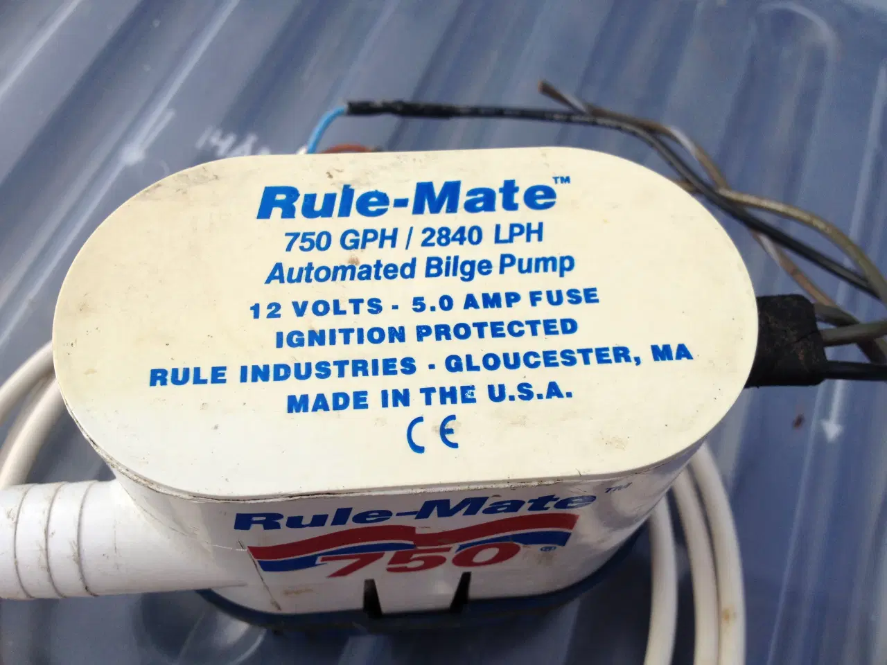 Billede 2 - Lænsepumpe, Rule-Mate 750, 12 volt.