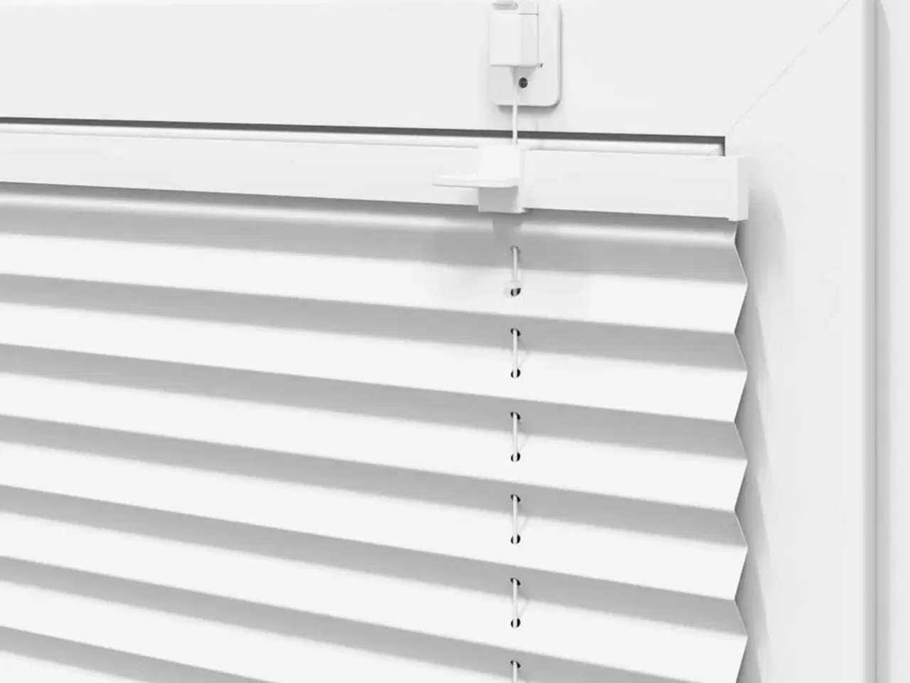 Billede 10 - Plisségardin Hvid 45x150 cm Stofbredde 44,4 cm Polyester