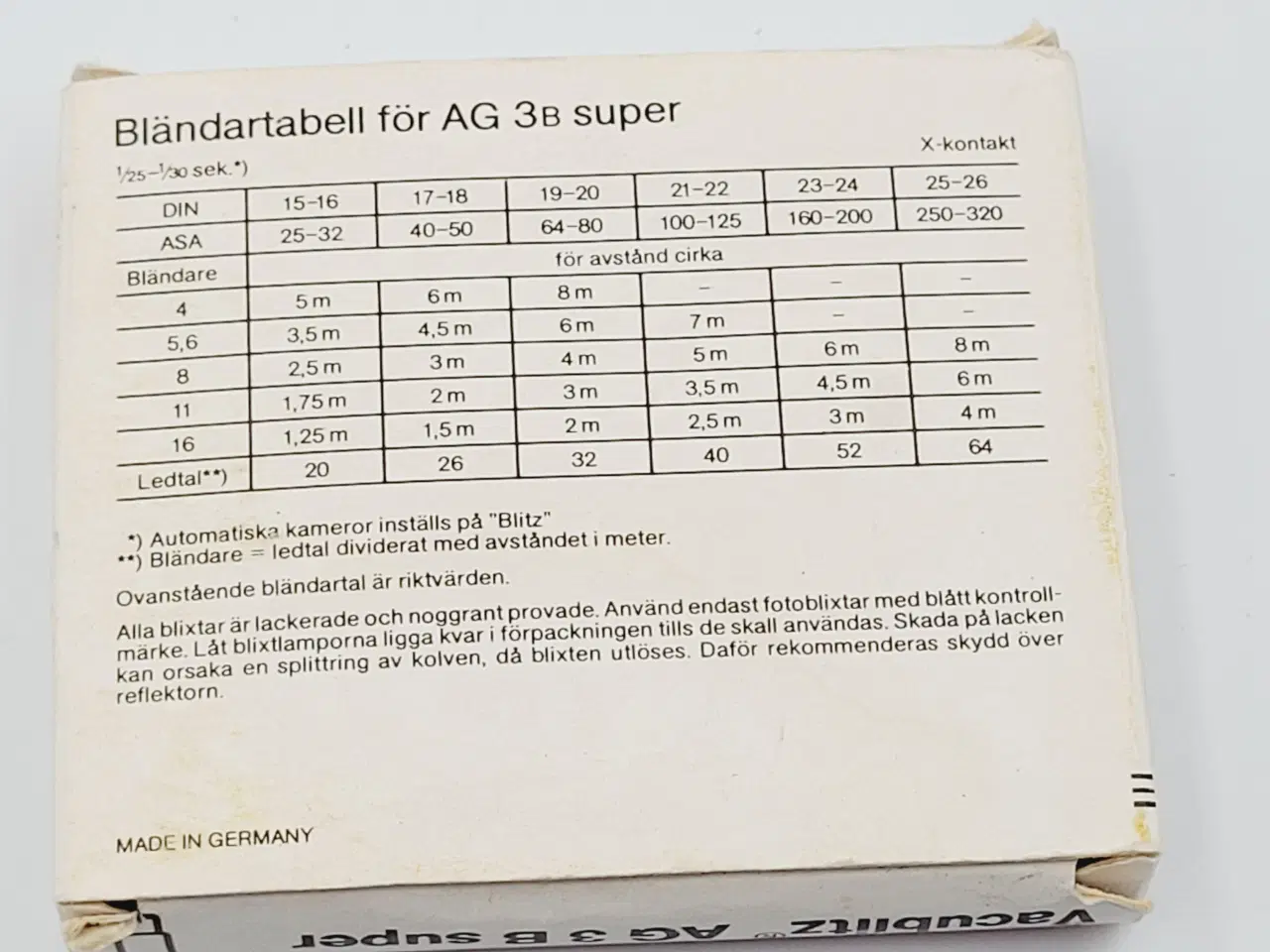 Billede 6 - ⭐️·📸 Klassiske OSRAM Vacublitz AG 3 B super Blitz