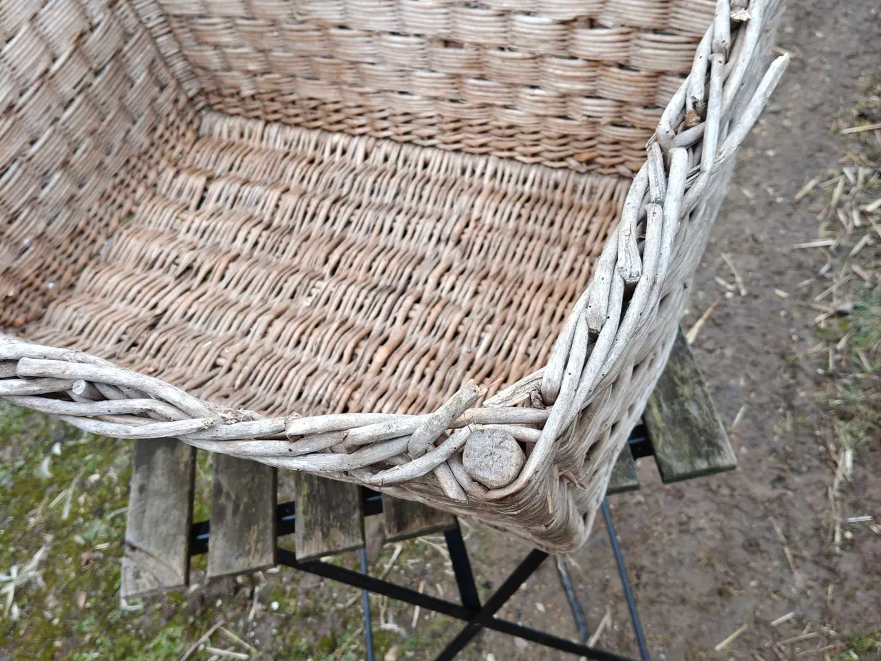 Billede 5 - Stor gammel flet kurv