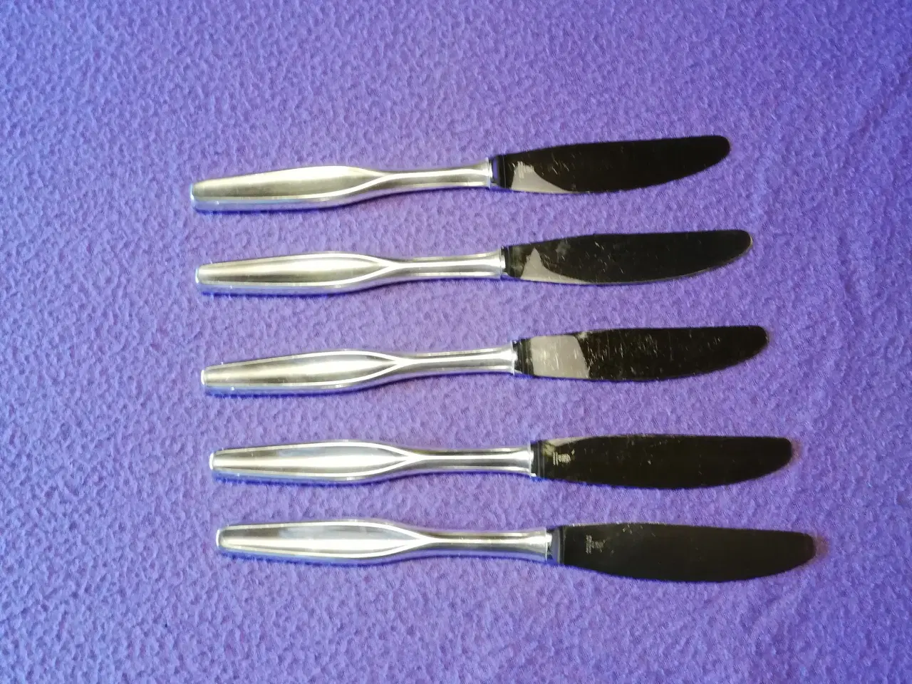 Billede 1 - 5 Baronet sølvplet middagsknive
