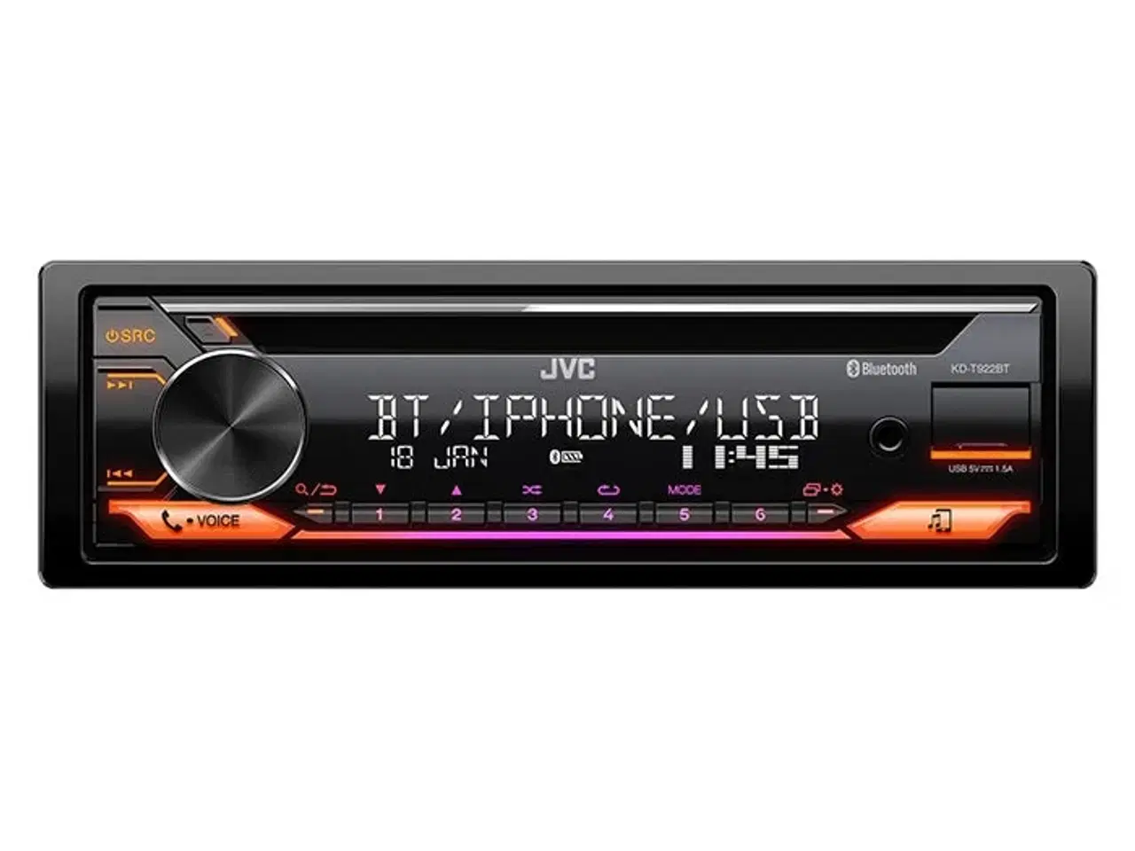 Billede 1 - JVC KD-T922BT Bilradio med CD/RDS tuner