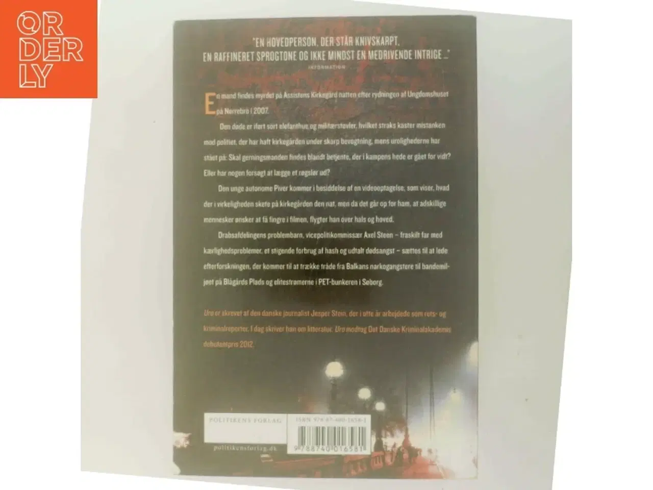 Billede 3 - Uro : krimi af Jesper Stein (Bog)