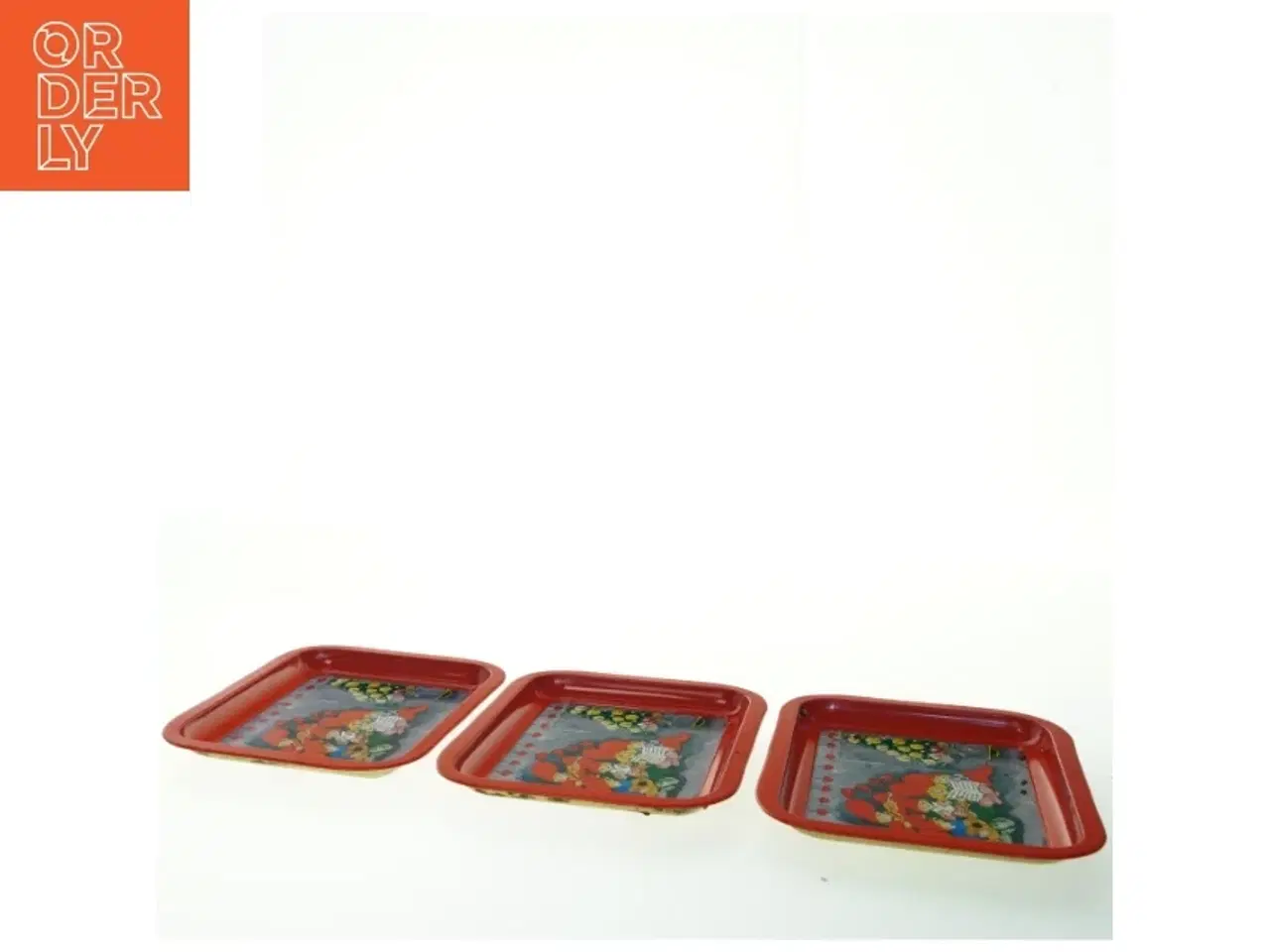 Billede 3 - Vintage blikbakker med julemotiv (str. 20,5x16,5 cm)