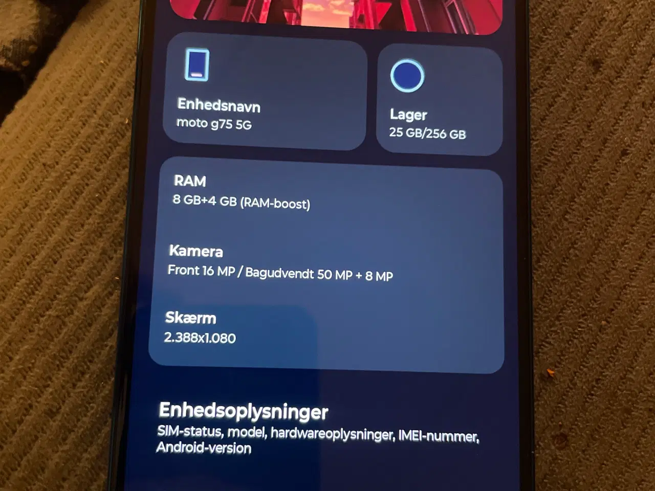 Billede 3 - Motorola g75 5g helt ny