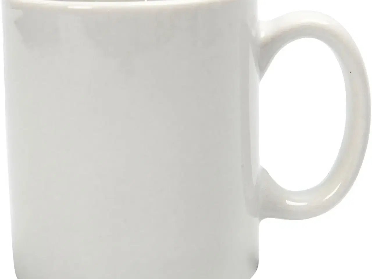 Billede 1 - Elegant Hvidt Porcelænskrus 120 ml - 1 stk.