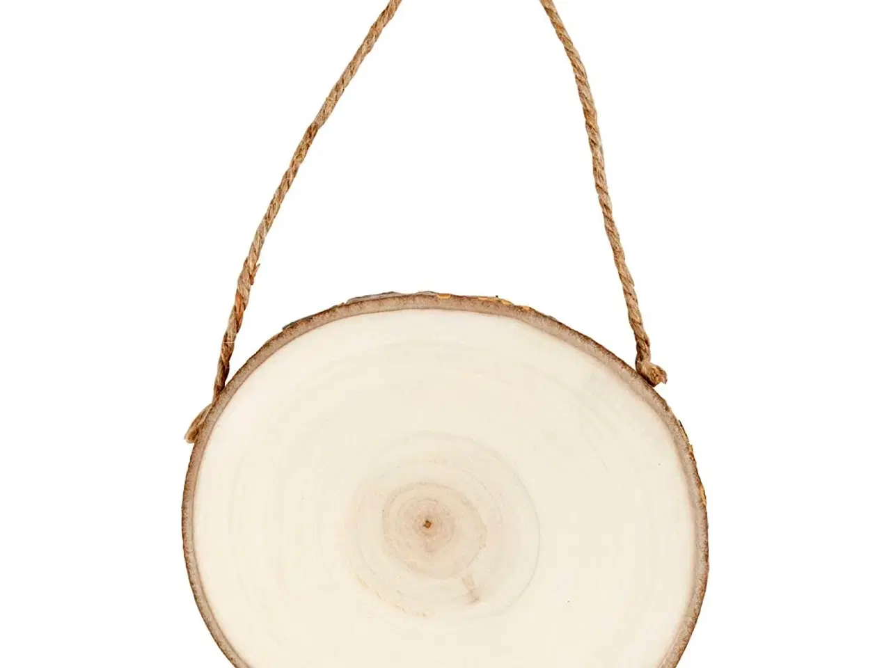 Billede 1 - Unikt dørskilt i træ med barkkant, 12-14 cm