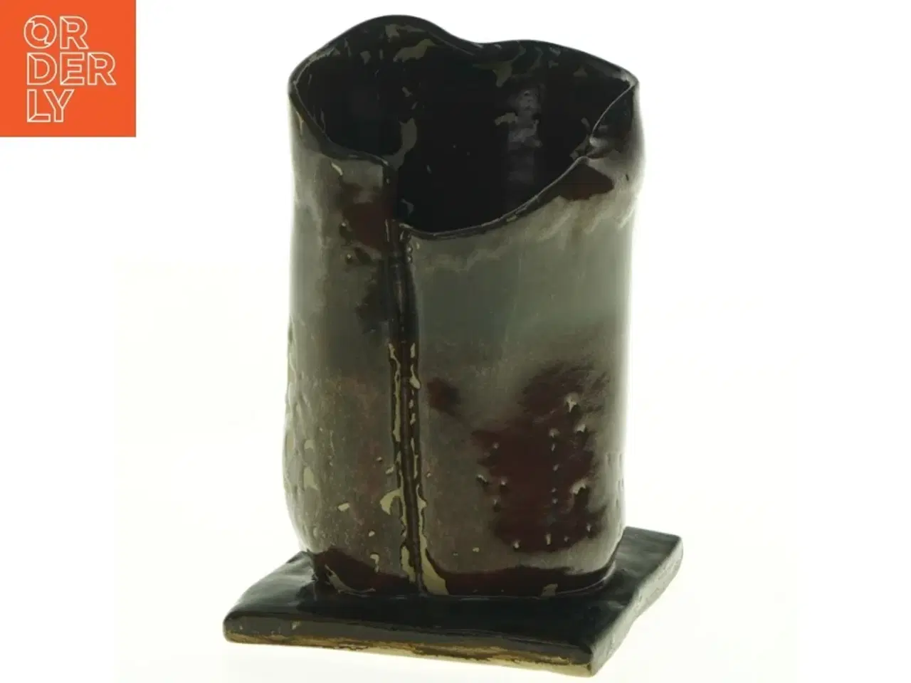 Billede 2 - Håndlavet Keramisk vase signeret PJ (str. 18 x 12)