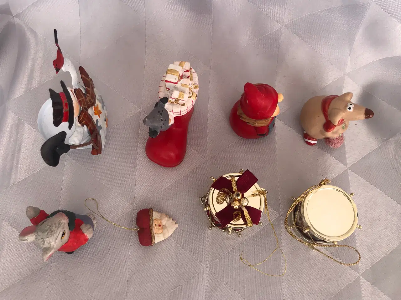 Billede 3 - Blandet julepynt i metal, træ, keramik og plast