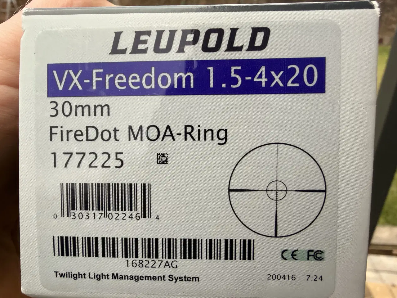 Billede 3 - Leupold vx Freedom 1,5-4x20 Firedot MOA Ring