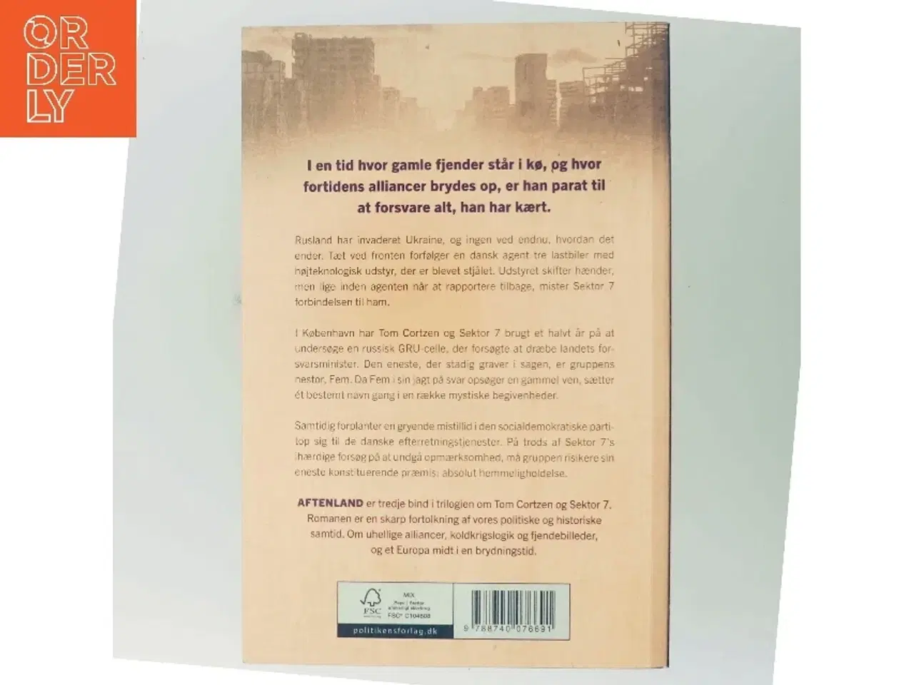 Billede 3 - Aftenland : spændingsroman af Tobias Bukkehave (f. 1980) (Bog)