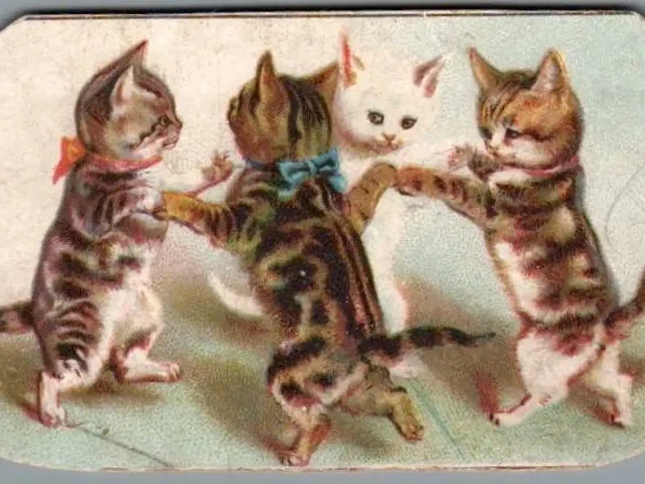 Billede 1 - Takkekort ? - 1901 - Klippet !