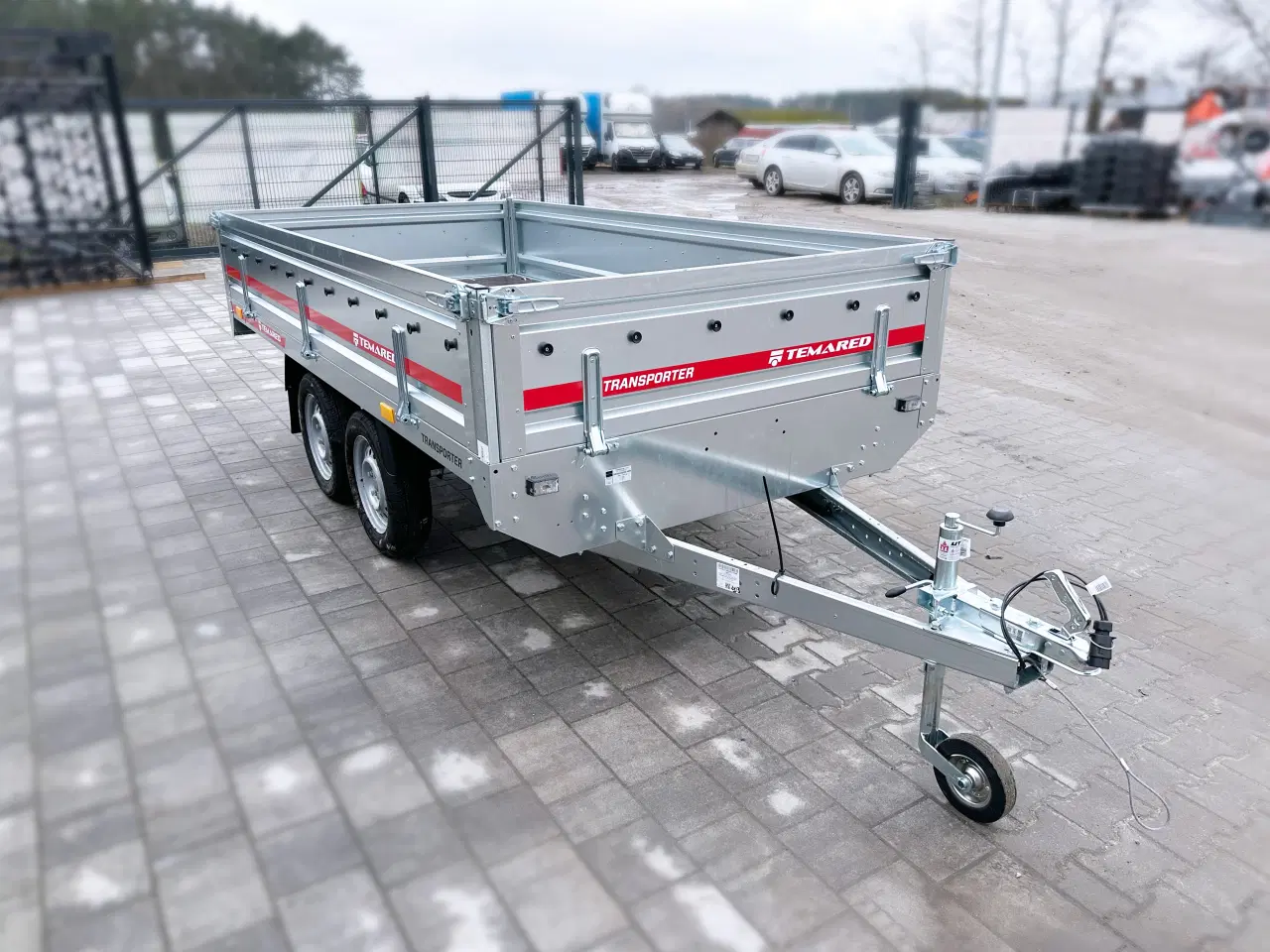 Billede 2 - TEMARED 3015/2 Boogietrailer Transporter stålsider