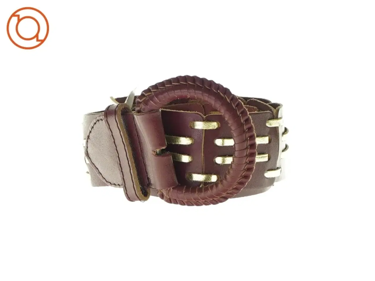 Billede 1 - Bælte i brun og guld