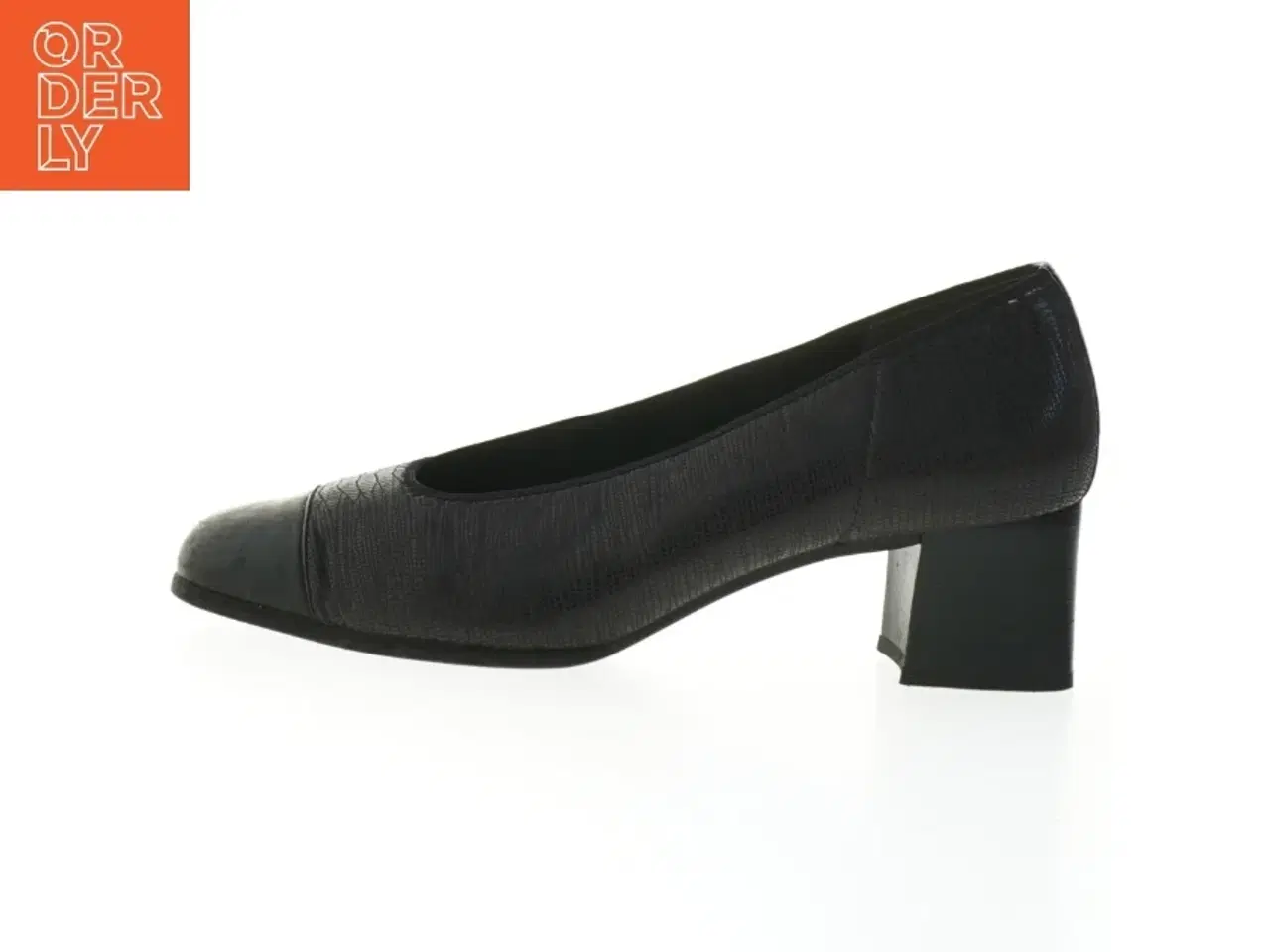 Billede 1 - Sorte sko med hæle fra Gabor (str. Længde. 25 cm)