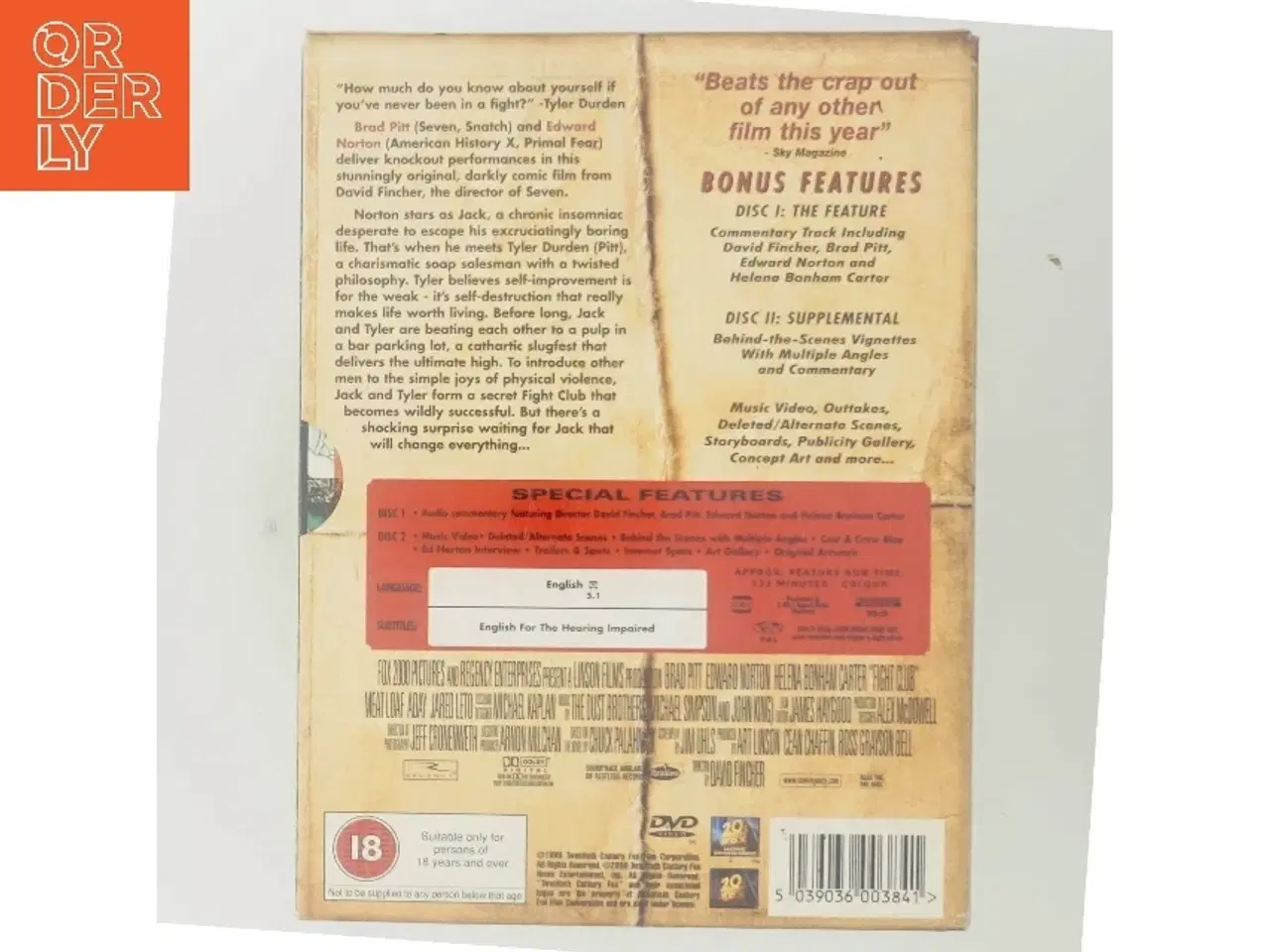 Billede 3 - Fight Club med Brad Pitt (DVD)