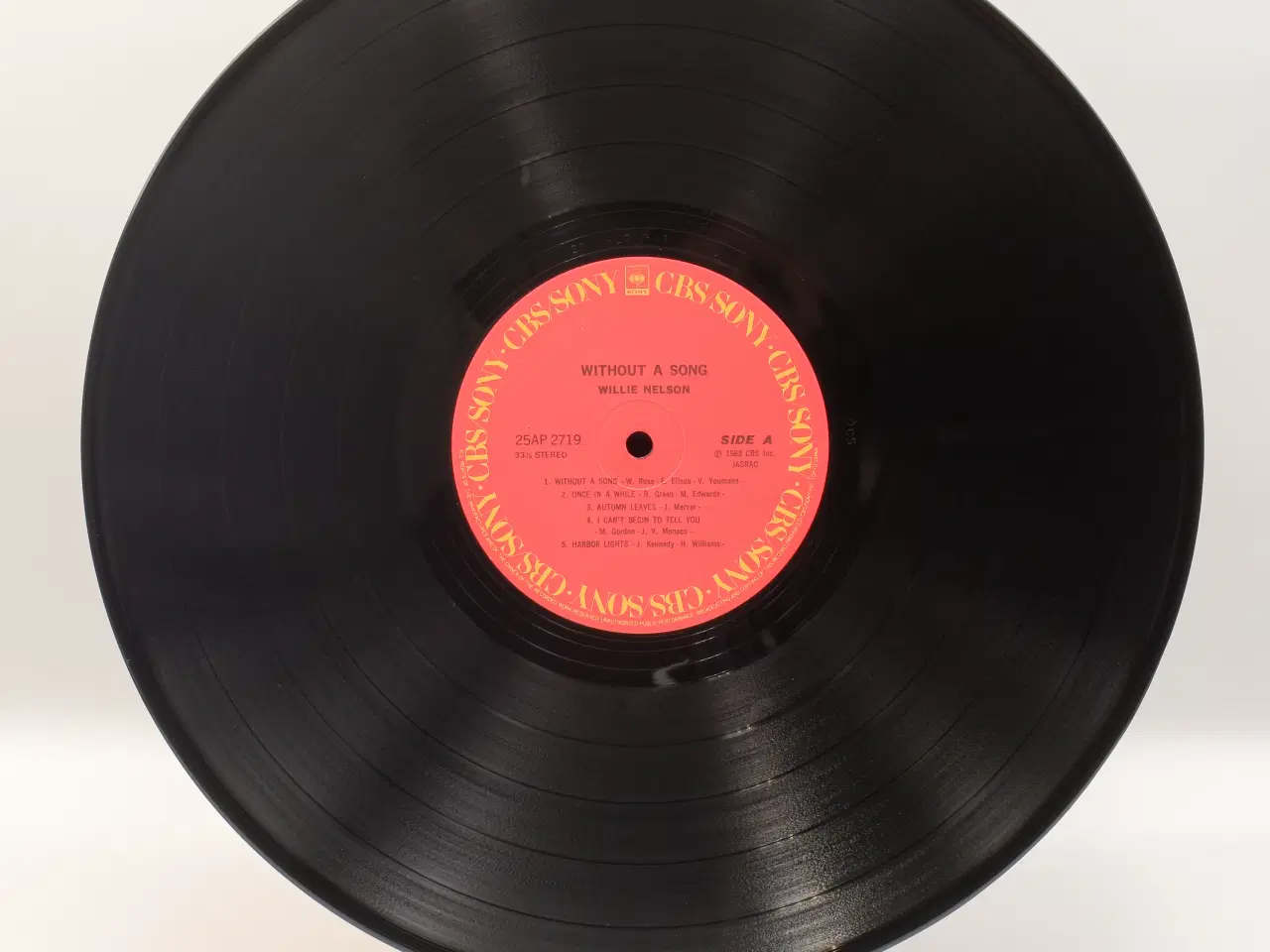 Billede 4 - Willie Nelson - Without A Song - JAPAN 1983 EX/EX 