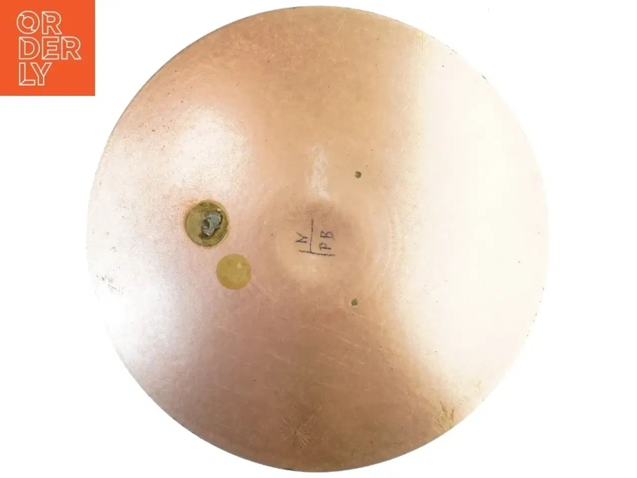 Billede 2 - Emailleret dekorativ tallerken (str. Ø. 28 cm)