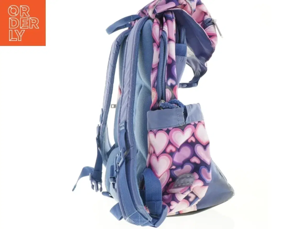 Billede 2 - Jeva skoletaske med hjerte design fra Jeva (str. 43x30 cm)