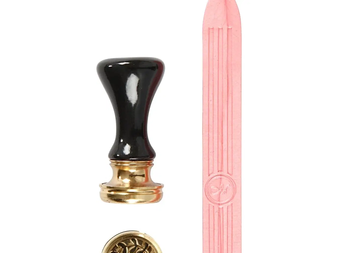 Billede 1 - Lak og segl, diam. 17 mm, lyserød, 1 sæt