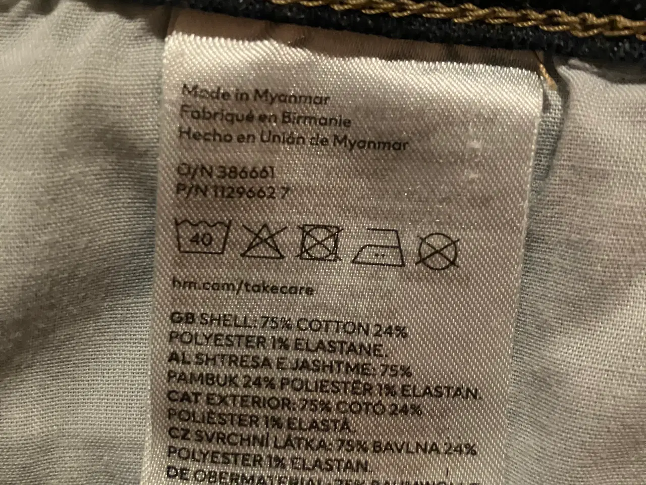 Billede 5 - Cowboybukser str eur 36 fra H&M næsten ubrugt 