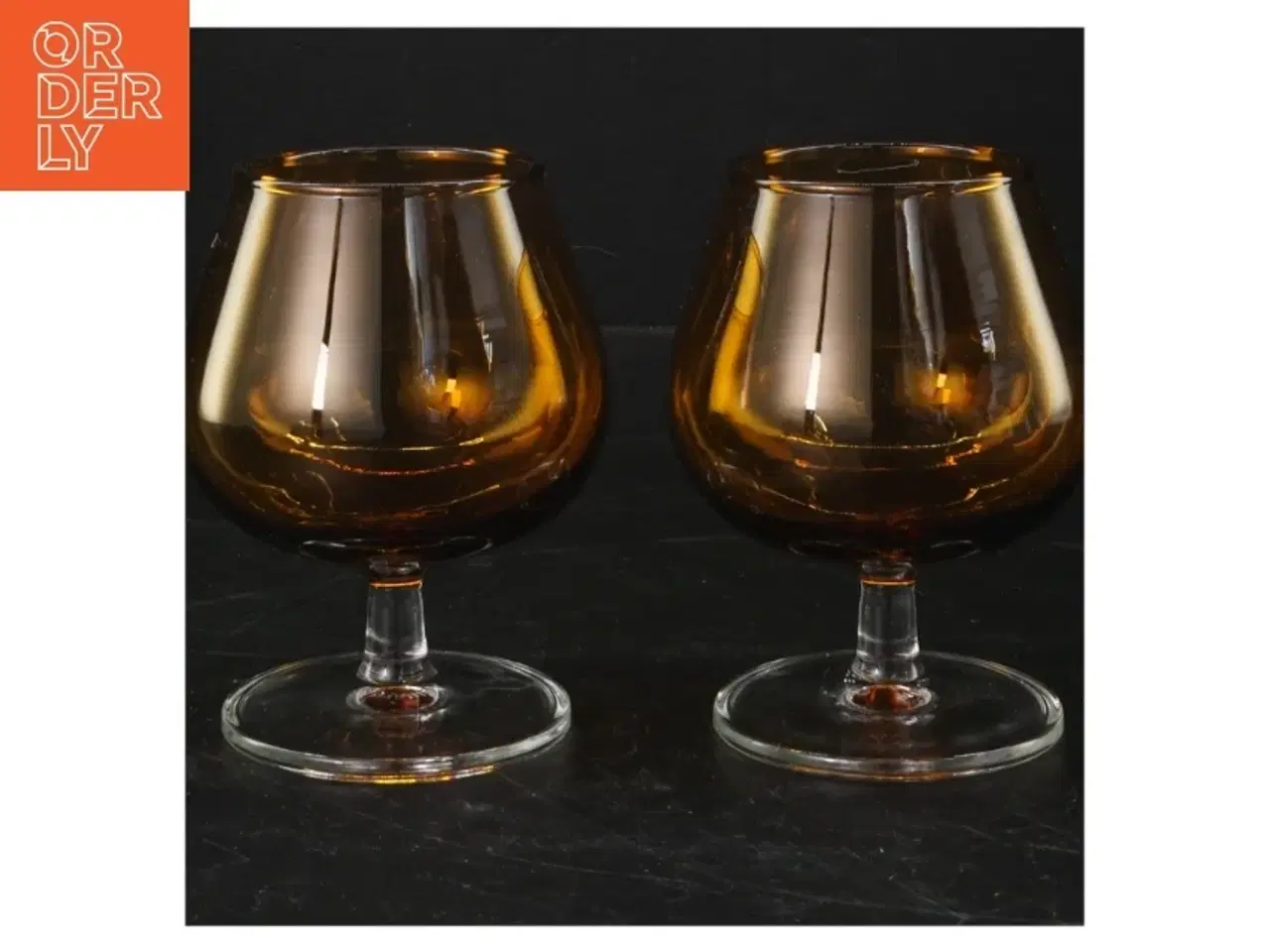 Billede 1 - Brune glas fra Finelsa (str. 11,5 cm)