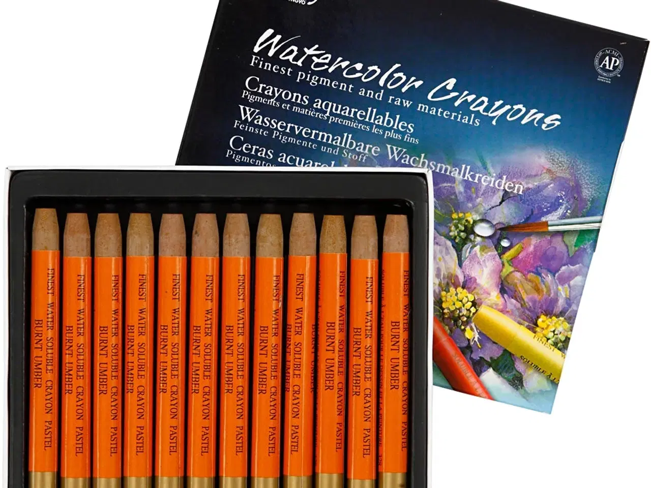 Billede 1 - Gallery Akvarelkridt - Orange, 12 stk. i pakke