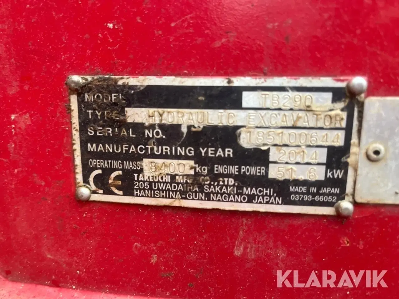 Billede 8 - Gravemaskine Takeuchi TB290