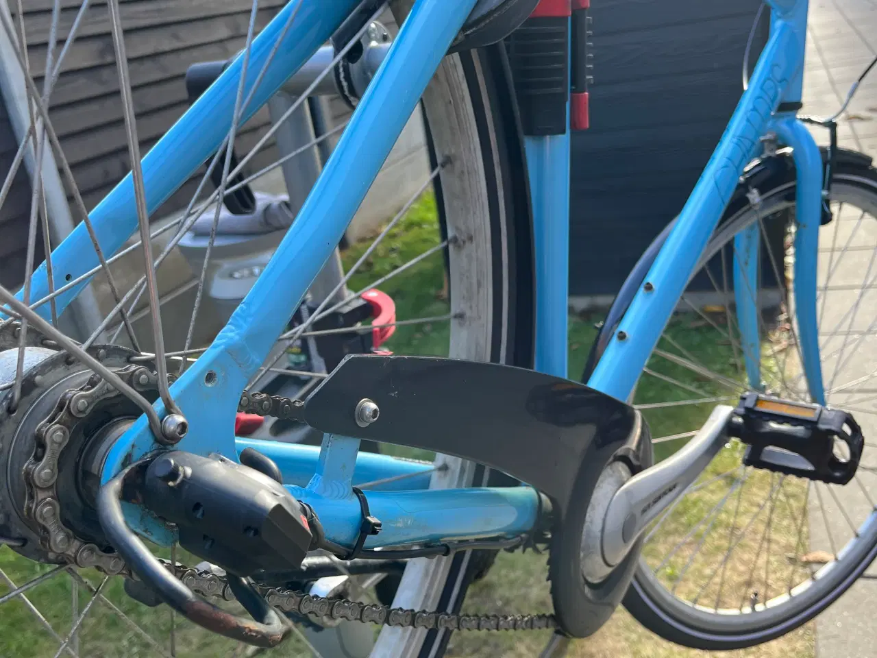 Billede 6 - Herre Mustang cykel i blå