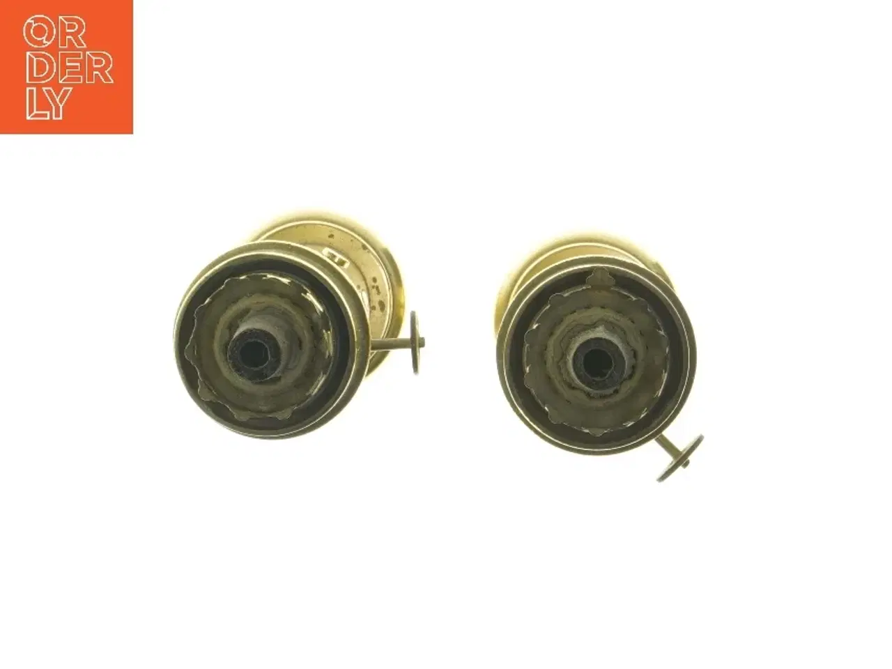 Billede 2 - Antikke messinglysestager (str. 2 stk 23,5 cm)fra Harmson