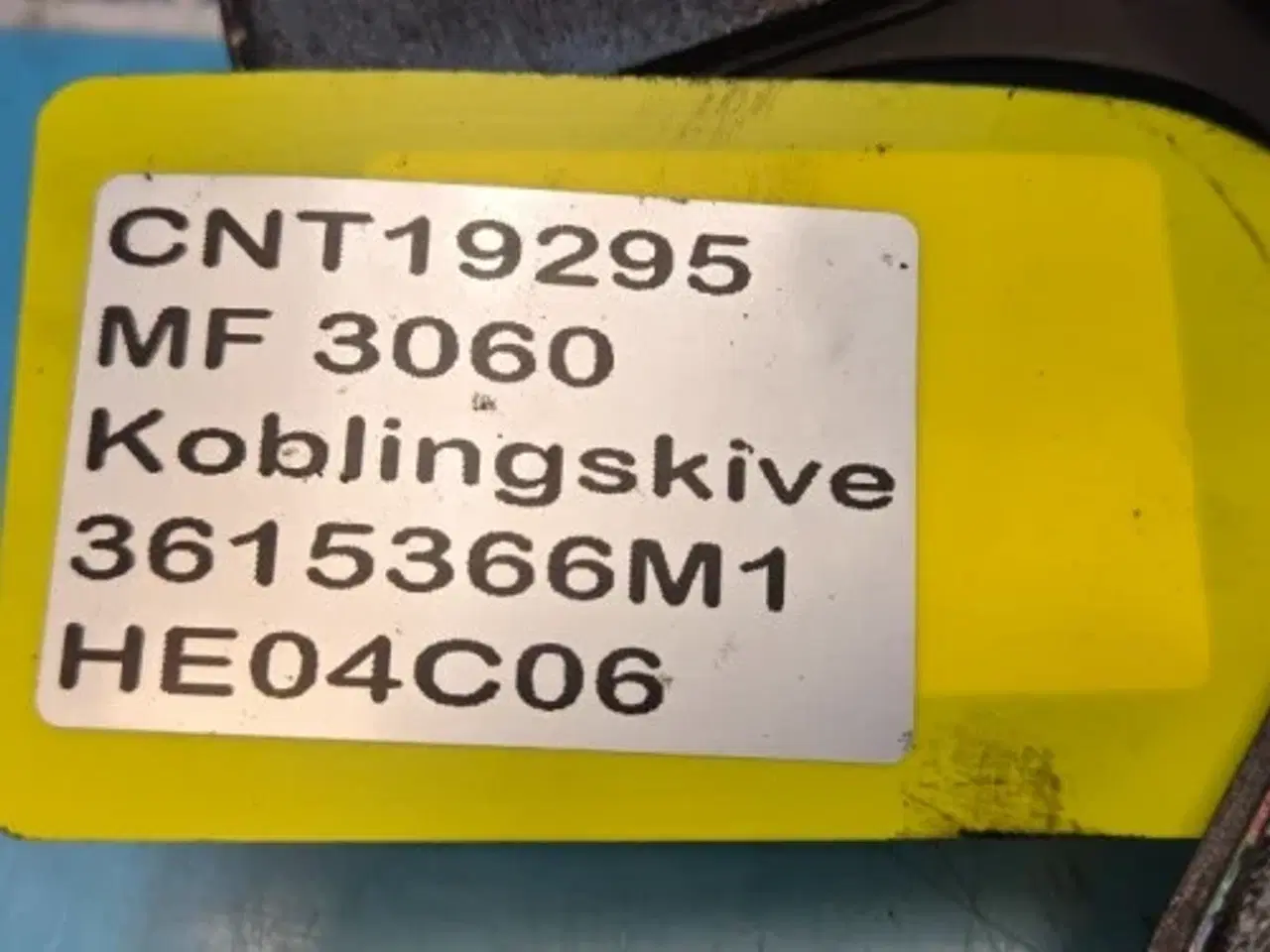 Billede 10 - Massey Ferguson 3060 Koblingskive 3615366M1