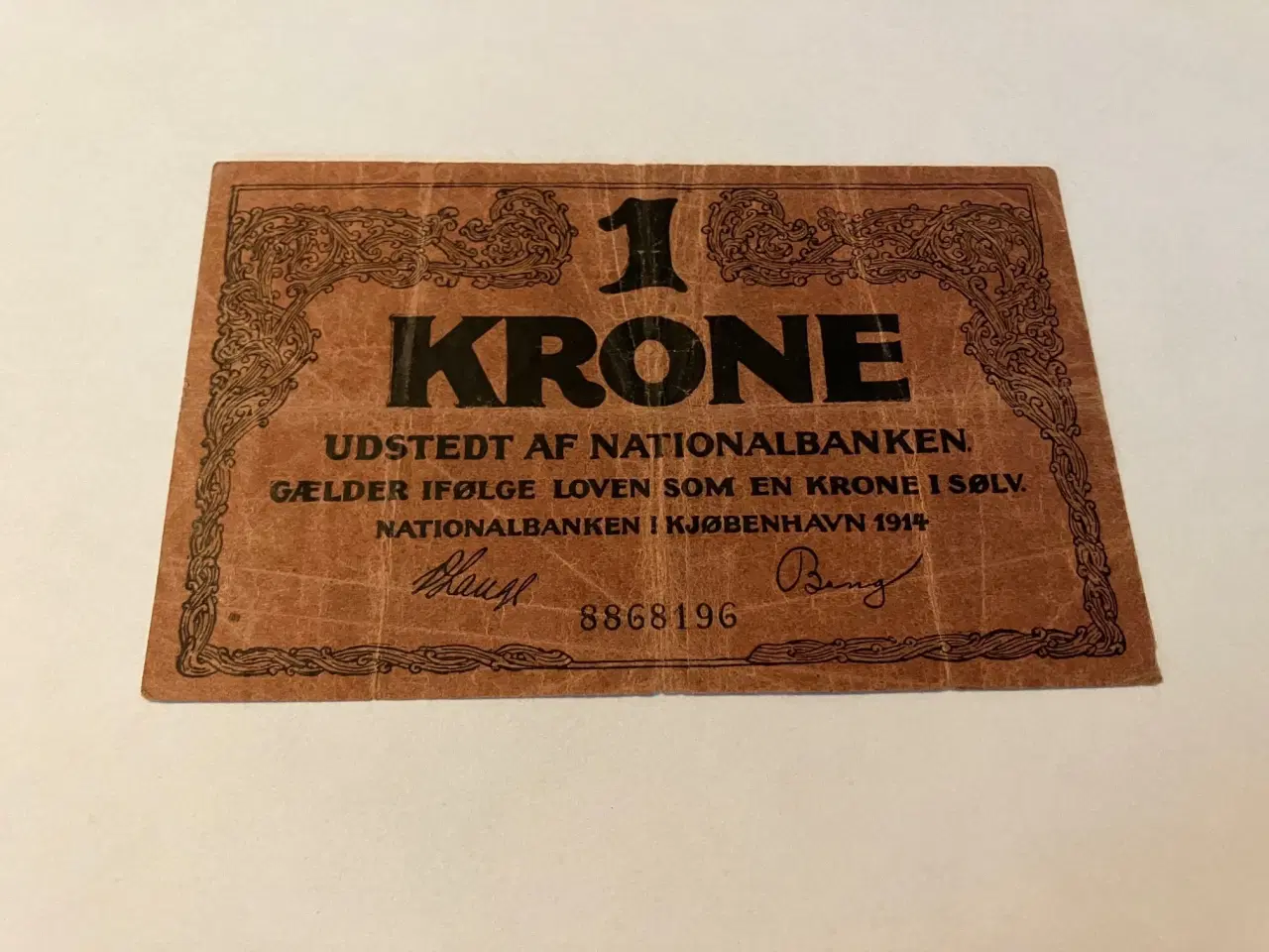 Billede 1 - 1 Krone Rød 1914