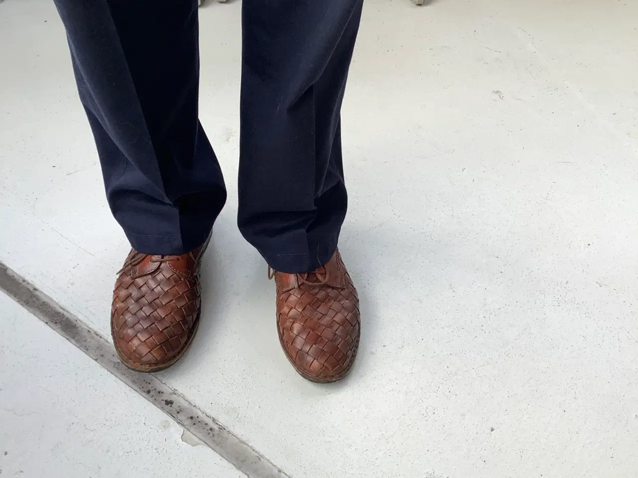 Billede 3 - Flotte italiensk design i fletsko. Bløde i læderet