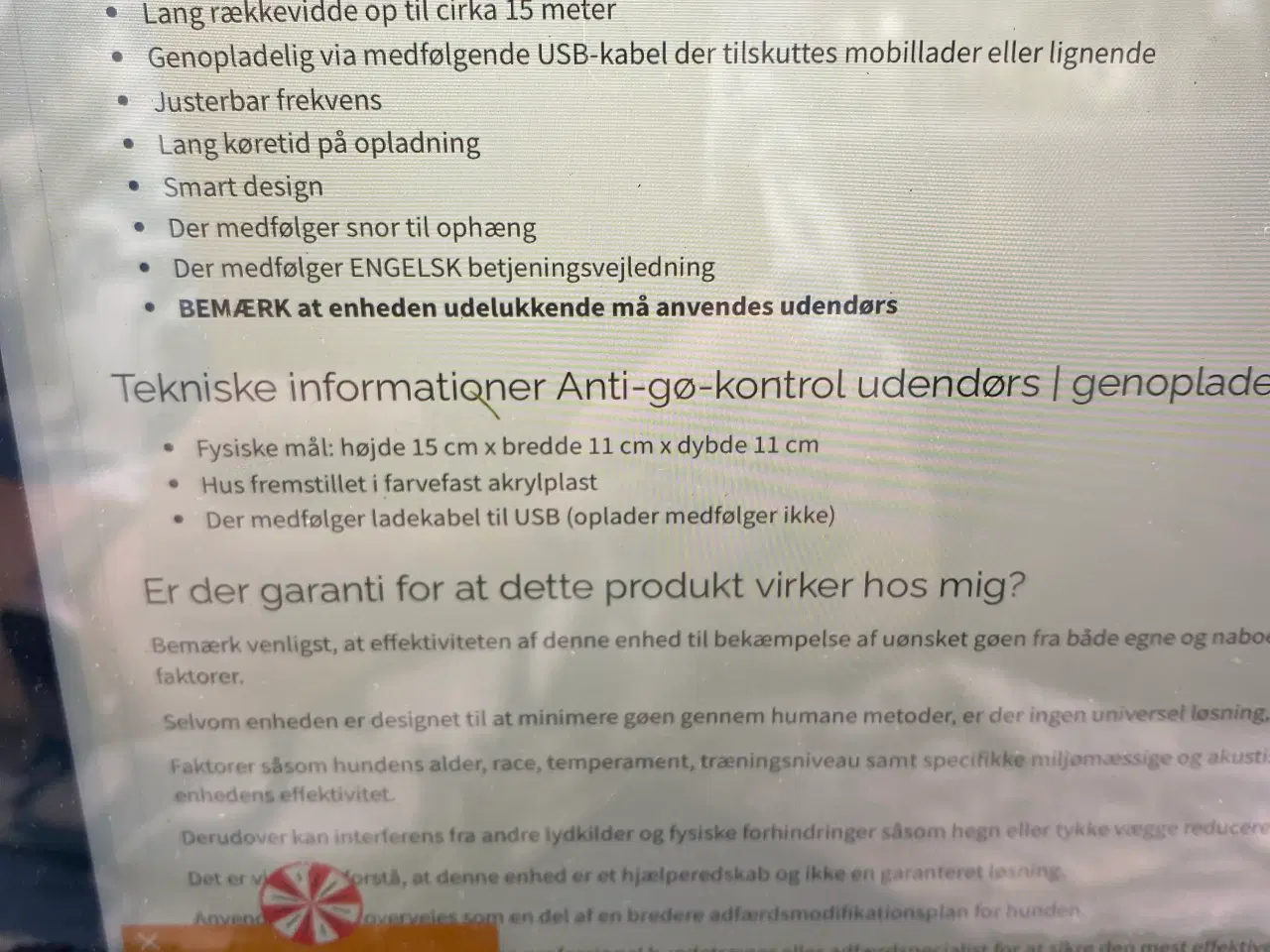 Billede 8 - Anti gø device 